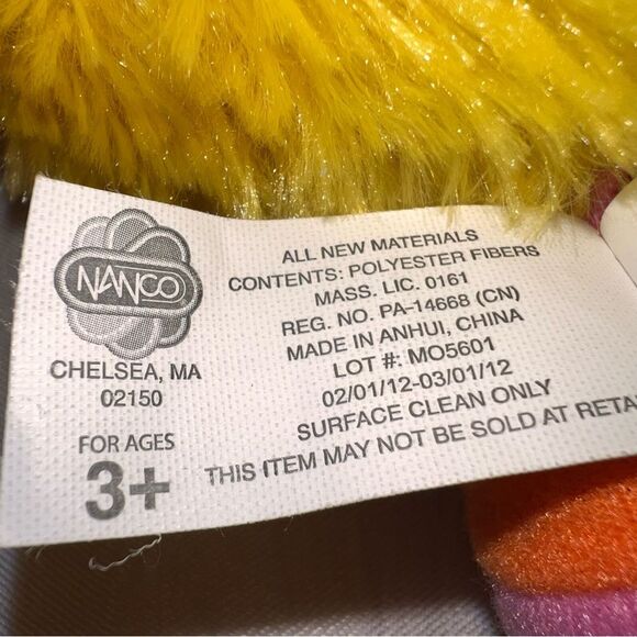 Vintage 2004 Sesame Street Big Bird Plush Nanco Soft - Picture 8 of 10